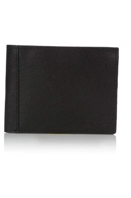 [優質小牛皮] Calvin Klein Saffinao Leather Slim Wallet / Black  